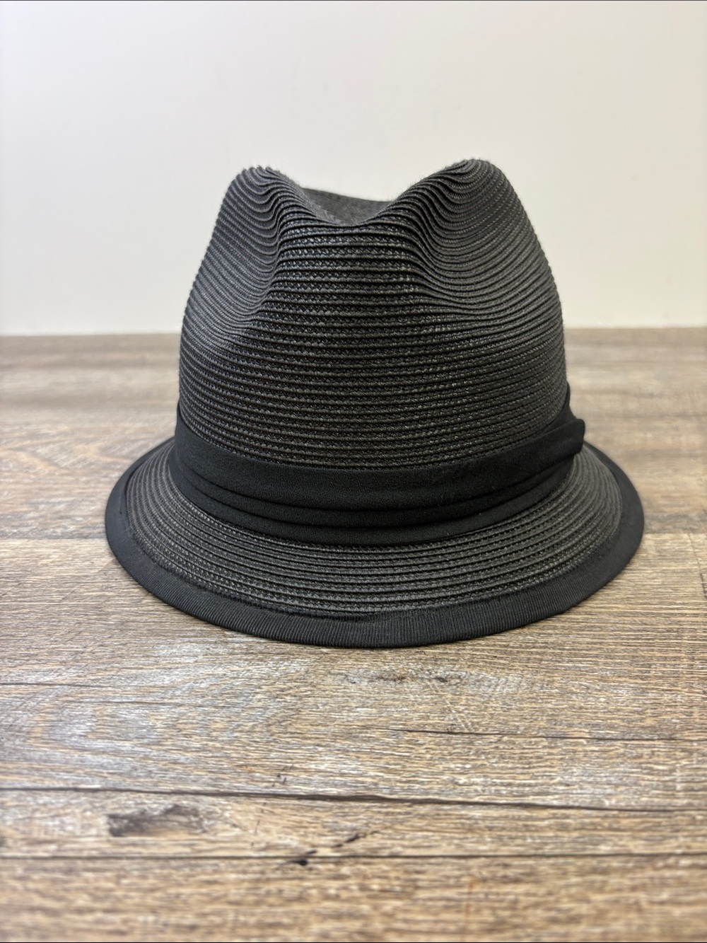 Melbourne Hats Black Fedora Trilby Hat Made in Australia Size Large